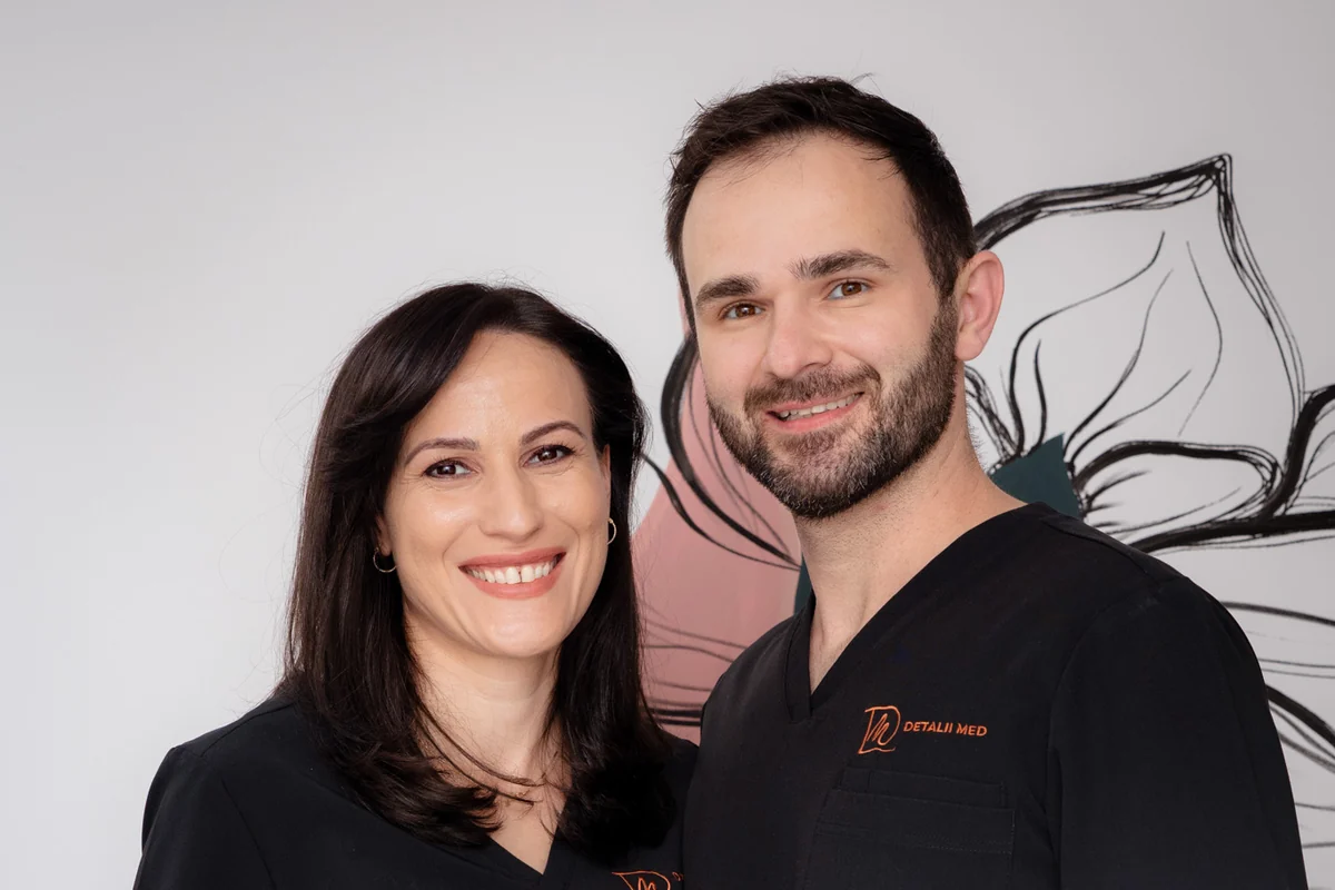 Dr. Valeria Pruna și Dr. Marius Pruna, medicii fondatori ai clinicii